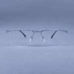 P9638 Silver Semi-Rimless Eyeglasses - Image 2