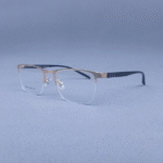 P9636 Gold Semi-Rimless Eyeglasses