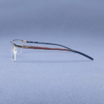 Gold Premium Semi-Rimless Eyeglass - Image 3