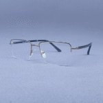 Premium Semi-Rimless Metal Eyeglass (Gold) - Image 2