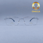 Omega Silver Full Frame Eyeglasses – Model: 511652 C2 - Image 2