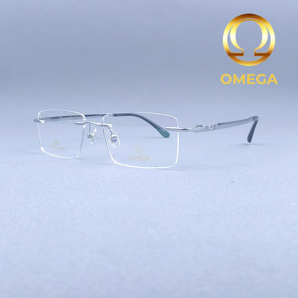 Untitled design - 2025-12-24T143337.590 Omega Silver Rimless Titanium Eyeglasses – Model: 511653 C2 - Image 1