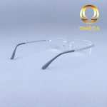 Omega Silver Rimless Titanium Eyeglasses – Model: 511653 C2 - Image 4