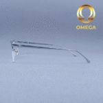 Silver Titanium Half Frame Eyeglasses – Model: 511656 C2 - Image 3