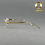 Titanium Gold Rimless Eyeglasses – Model 511657 C1 - Image 3