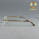 Gold Titanium Rimless Eyeglasses – Model: 511658 C1 - Image 3