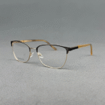 Premium Ladies Full Frame Eyeglasses – Model L90291 (Gold)