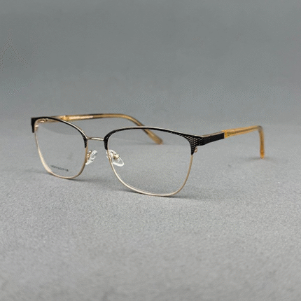 Premium Ladies Full Frame Eyeglasses – Model L90291 (Gold)