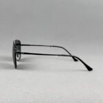 RB 3588 006/2N Black Metal Sunglass with Black / Deep Grey Glass Lens - Image 3
