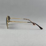 RB 3588 001/2N Gold Metal Sunglass with Blue Gradient Glass Lens – Square Aviator Style - Image 2