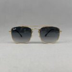 RB 3588 001/2N Gold Metal Sunglass with Grey Gradient Glass Lens – Premium Stylish Unisex - Image 2