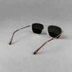 RB 3588 001/2N Gold Metal Sunglass with Black / Deep Grey Glass Lens - Image 4