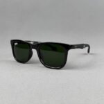 RB 8392 2N Black Wayfarer Sunglass with Green Glass Lens