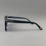 FT395K 52R Matte Blue Acetate Sunglass - Image 3