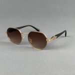 23595 C4 Gold Rimless Sunglass
