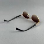 23595 C4 Gold Rimless Sunglass - Image 5