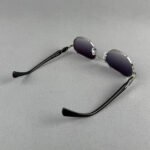 23595 C3 Silver Rimless Sunglass - Image 5