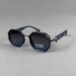 P3806 C5 Blue Metal Polarized Sunglass