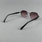 23595 C6 Gun Metal Rimless Sunglass - Image 4