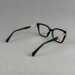Premium D3031 C1 Black Cat Eye Eyeglasses - Image 4