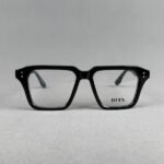 DT2081 C01 Black Square Eyeglasses - Image 2