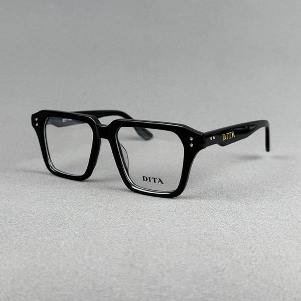 IMG_1951 DT2081 C01 Black Square Eyeglasses - Image 1