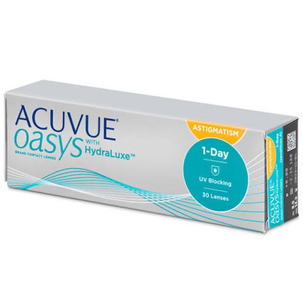 images (4) ACUVUE OASYS with HydraLuxe® 1-Day Contact Lens for Astigmatism (30 Lenses) - Image 1