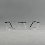 2536 C3 Black Rimless Eyeglasses - Image 2