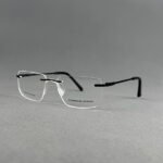 2536 C3 Black Rimless Eyeglasses