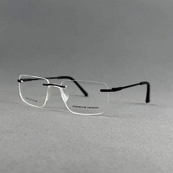 IMG_2168 2536 C3 Black Rimless Eyeglasses - Image 1