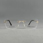2531 C4 Gold Rimless Eyeglasses - Image 2