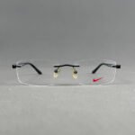 Premium 6876 C2 Black Rimless Eyeglasses - Image 2