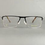 Danmac Luxury DC18209 52-17 Black & Silver Eyeglasses - Image 2