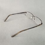Danmac Luxry DC18114 52-18 Brown Gold Semi-Rimless Eyeglasses - Image 4