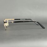 Danmac Luxry D839 Matt Black & Gold Eyeglasses - Image 3