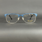 Danmac Luxury DC18216 51-17 Blue & Silver Eyeglasses - Image 2