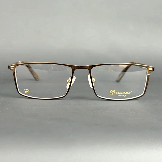 edit Danmac Luxury DC18207 Brown & Gold Eyeglasses - Image 1