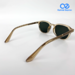 MC108 C2 Transparent Champagne Frame Green Lens Sunglasses - Image 4