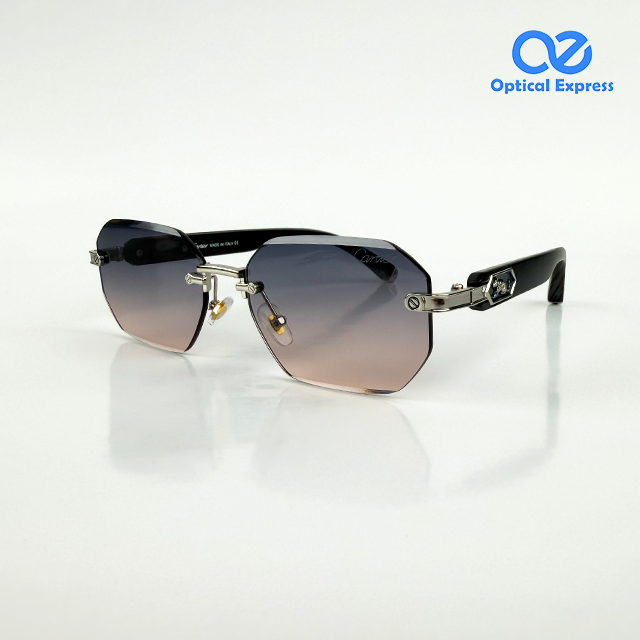 1 T82200603 Rimless Premium black Sunglasses - Image 1