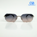 T82200603 Rimless Premium black Sunglasses - Image 2