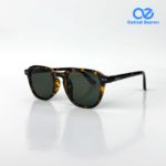 MC108 C4 havana Frame Green Lens Sunglasses