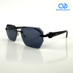 Black T82200602 Rimless Sunglasses