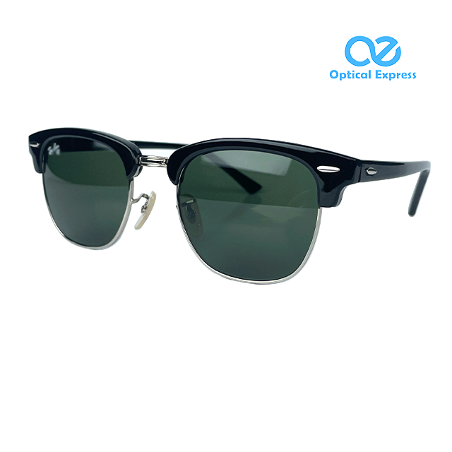 4 Ray-Ban Clubmaster RB3016 901 Black Sunglasses - Image 1