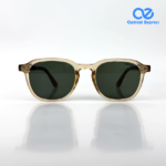 MC108 C2 Transparent Champagne Frame Green Lens Sunglasses - Image 2
