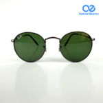 RB3447 Round Gunmetal Metal Sunglasses