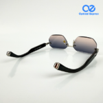 T82200603 Rimless Premium black Sunglasses - Image 5