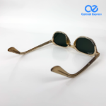 MC108 C2 Transparent Champagne Frame Green Lens Sunglasses - Image 5