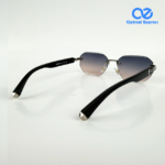 T82200603 Rimless Premium black Sunglasses - Image 4