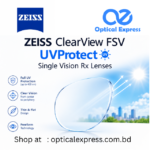 ZEISS ClearView FSV UVProtect Single Vision Rx Lenses