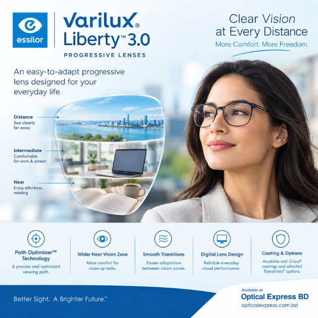 At OpticalExpress.com.bd (18) Essilor Varilux® Liberty™ 3.0 Progressive Lenses - Image 1